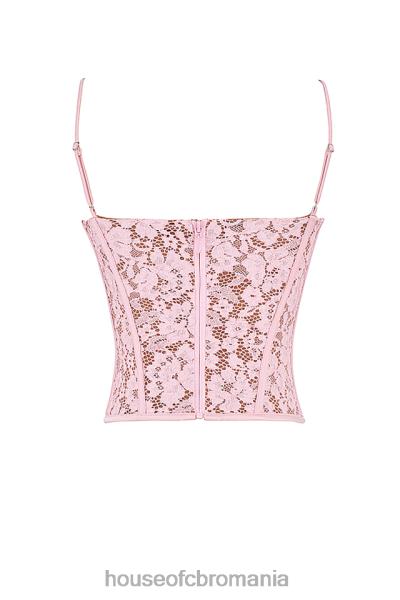 îmbrăcăminte House of CB corset cu sârmă din dantelă de trandafir mila X4F6848