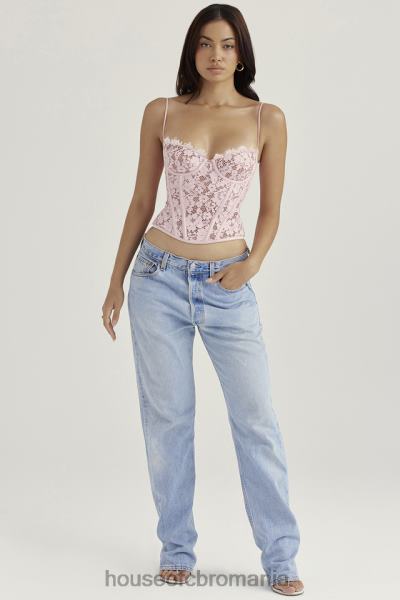 îmbrăcăminte House of CB corset cu sârmă din dantelă de trandafir mila X4F6848