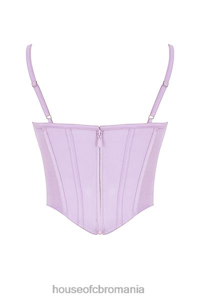 îmbrăcăminte House of CB corset din satin orhidee tamsin X4F6857