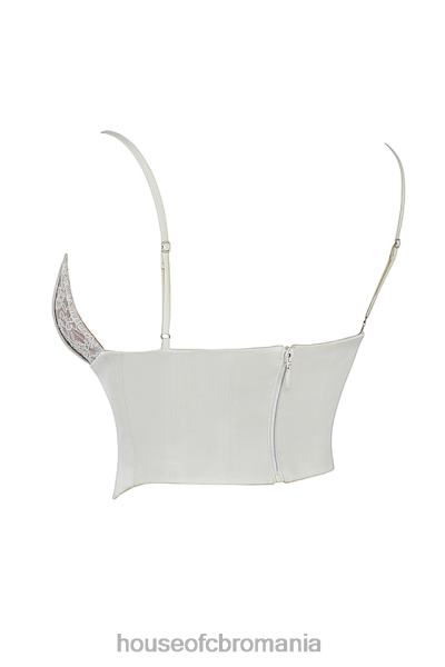 îmbrăcăminte House of CB corset emilee ivory satin si dantela X4F6853