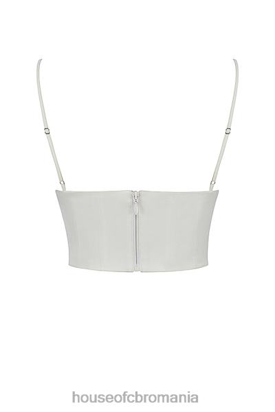 îmbrăcăminte House of CB corset emilee ivory satin si dantela X4F6853