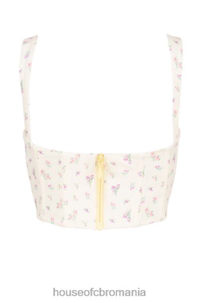 îmbrăcăminte House of CB corset floral gene lemon X4F68106