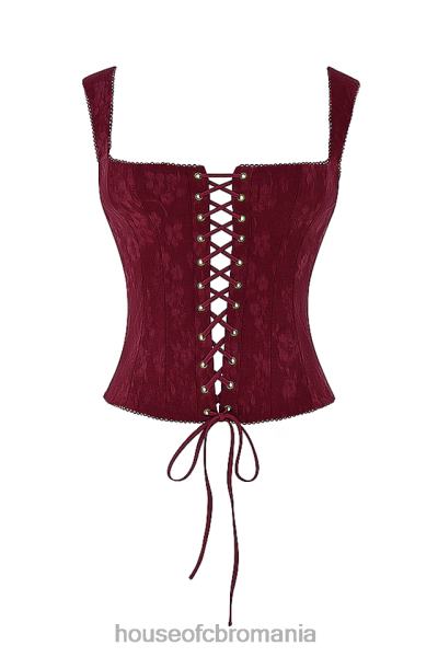 îmbrăcăminte House of CB corset floral parisa merlot X4F687