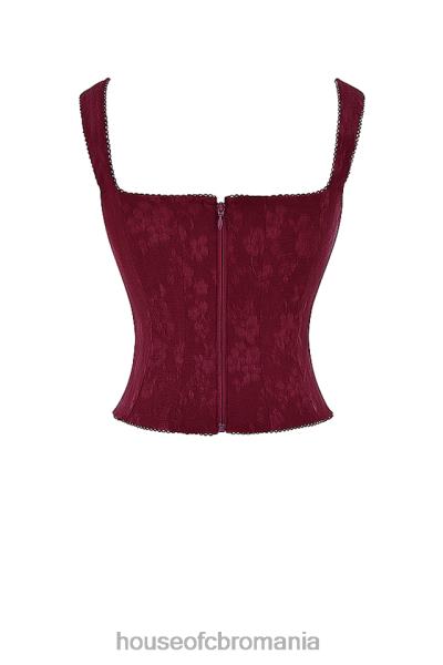 îmbrăcăminte House of CB corset floral parisa merlot X4F687