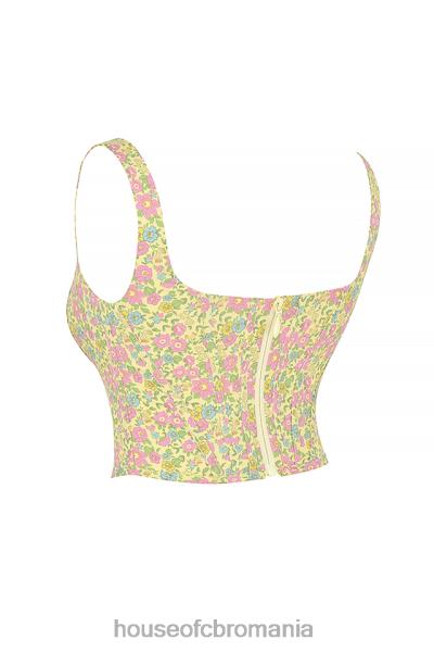 îmbrăcăminte House of CB corset floral vintage mac X4F6877