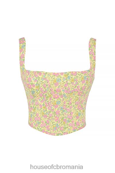 îmbrăcăminte House of CB corset floral vintage mac X4F6877