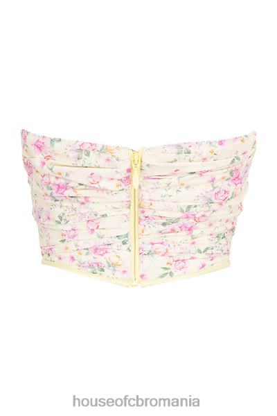 îmbrăcăminte House of CB corset floral vivienne lemon X4F68105
