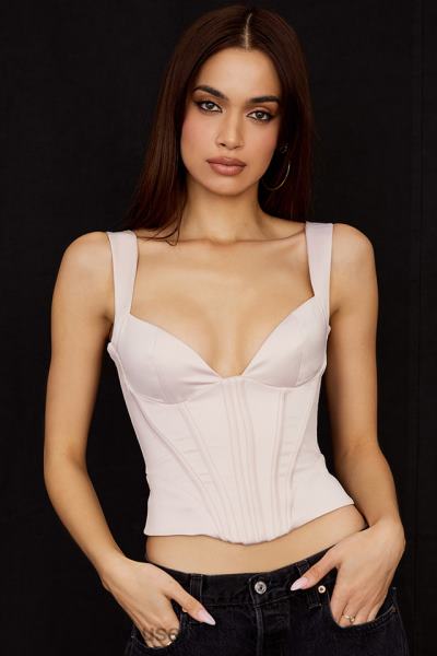 îmbrăcăminte House of CB corset liberty din satin cristal X4F6864