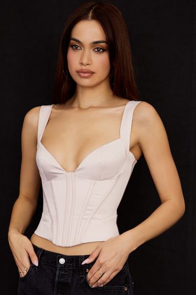 îmbrăcăminte House of CB corset liberty din satin cristal X4F6864