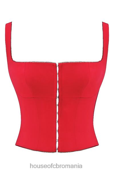 îmbrăcăminte House of CB corset pia cireș X4F6823