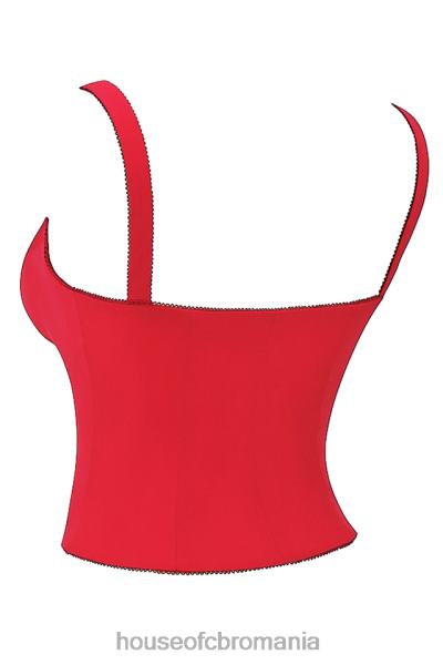 îmbrăcăminte House of CB corset pia cireș X4F6823