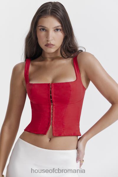 îmbrăcăminte House of CB corset pia cireș X4F6823
