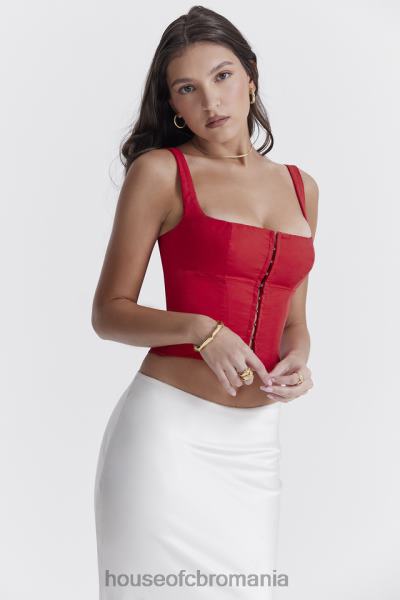 îmbrăcăminte House of CB corset pia cireș X4F6823