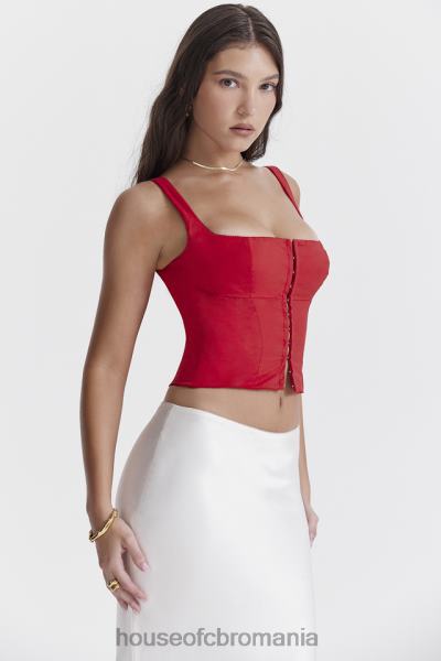 îmbrăcăminte House of CB corset pia cireș X4F6823