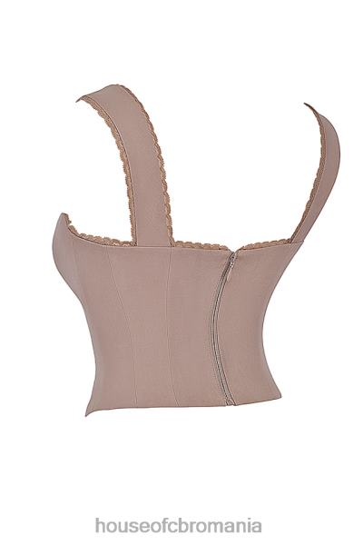 îmbrăcăminte House of CB corset robyn cu dantelă ciupercă X4F689