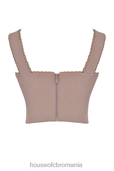 îmbrăcăminte House of CB corset robyn cu dantelă ciupercă X4F689