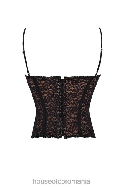 îmbrăcăminte House of CB corset romina din dantela neagra X4F6839