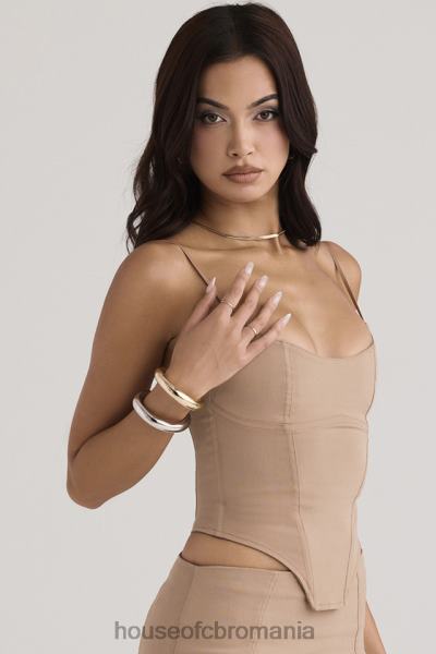 îmbrăcăminte House of CB corset sculptor flavia bej X4F6856