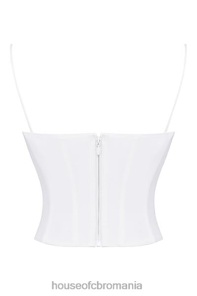 îmbrăcăminte House of CB corset structurat audette alb X4F6822