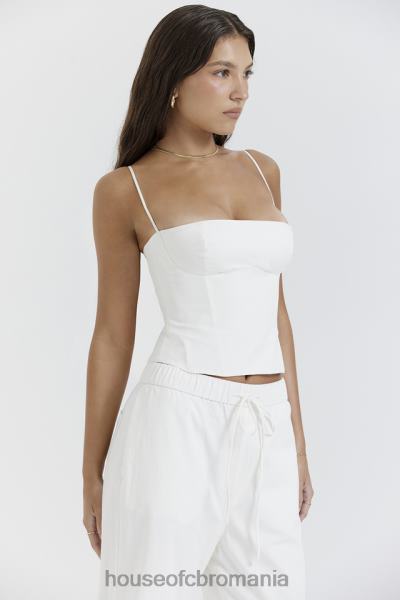 îmbrăcăminte House of CB corset structurat audette alb X4F6822