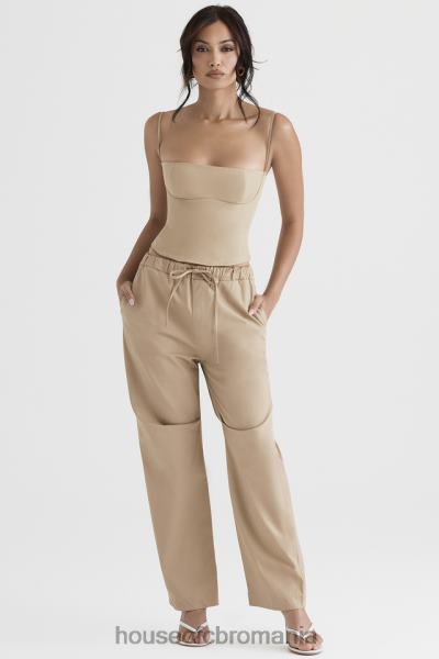 îmbrăcăminte House of CB corset structurat audette camel X4F6846