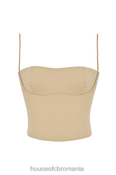 îmbrăcăminte House of CB corset structurat audette camel X4F6846