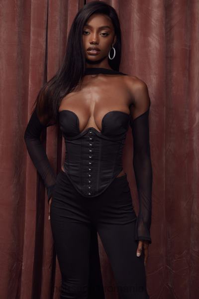 îmbrăcăminte House of CB corset structurat mina negru X4F6872