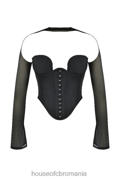 îmbrăcăminte House of CB corset structurat mina negru X4F6872