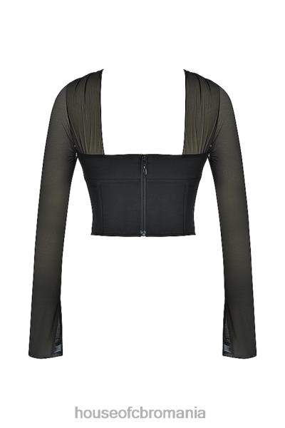 îmbrăcăminte House of CB corset structurat mina negru X4F6872