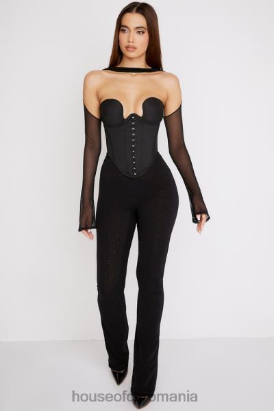 îmbrăcăminte House of CB corset structurat mina negru X4F6872