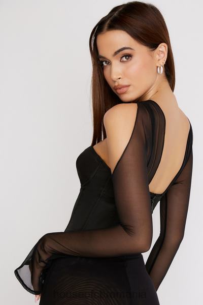 îmbrăcăminte House of CB corset structurat mina negru X4F6872
