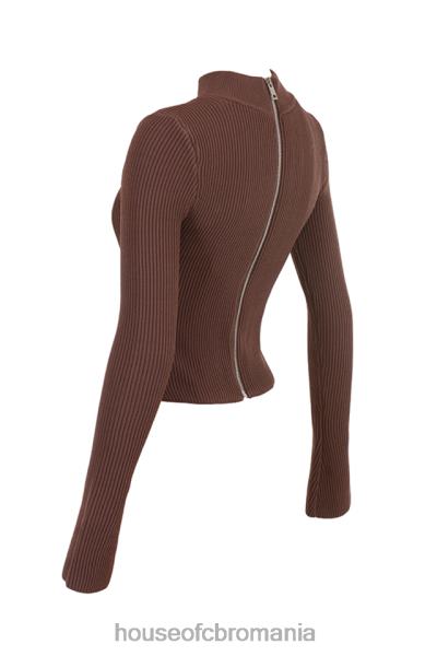îmbrăcăminte House of CB corset tricotat georgina cacao X4F6832