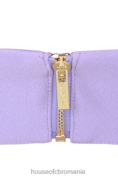 îmbrăcăminte House of CB leela violet crepe v bralet wire X4F68813