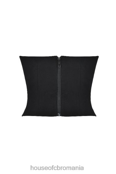 îmbrăcăminte House of CB lydia corset negru plonjat X4F6845