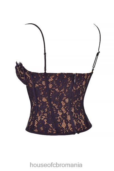 îmbrăcăminte House of CB mila night shade dantela corset cu sârmă X4F6843