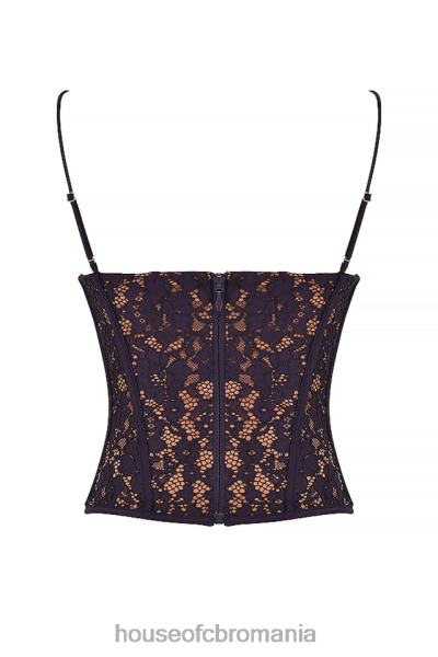 îmbrăcăminte House of CB mila night shade dantela corset cu sârmă X4F6843