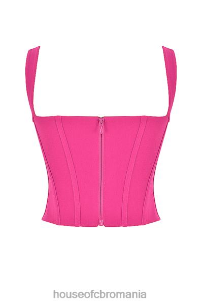 îmbrăcăminte House of CB top corset dezosat dana fucsia X4F6875