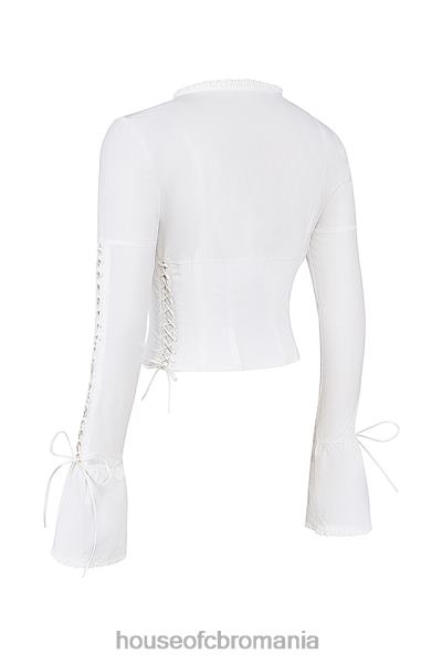 îmbrăcăminte House of CB top cu dantela alb anissa X4F6810