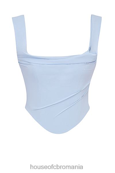 îmbrăcăminte House of CB un corset albastru moale X4F6820