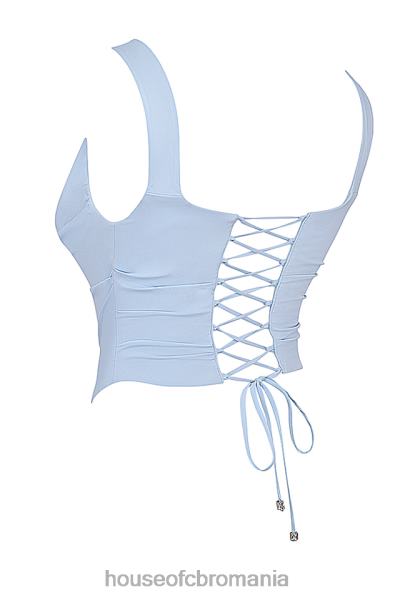 îmbrăcăminte House of CB un corset albastru moale X4F6820