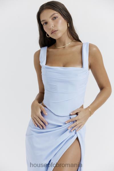 îmbrăcăminte House of CB un corset albastru moale X4F6820