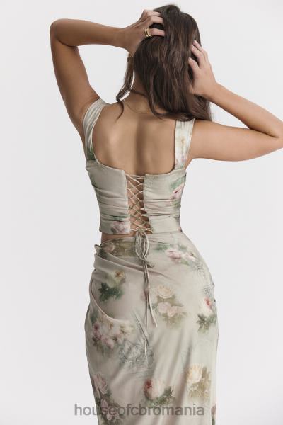 îmbrăcăminte House of CB un corset floral vintage X4F6828