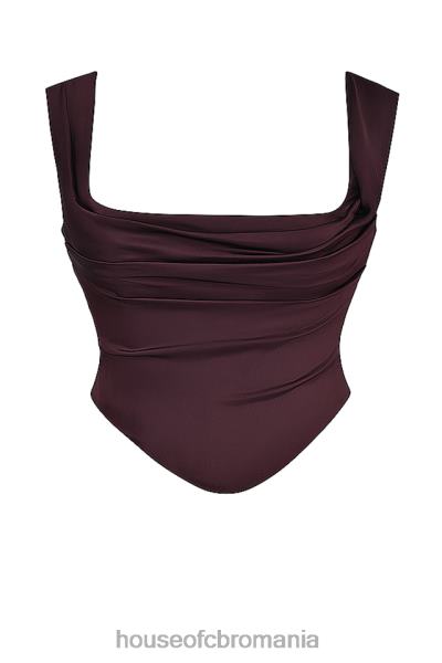 îmbrăcăminte House of CB un corset maro bogat X4F686