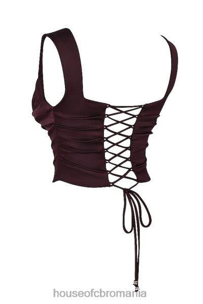 îmbrăcăminte House of CB un corset maro bogat X4F686