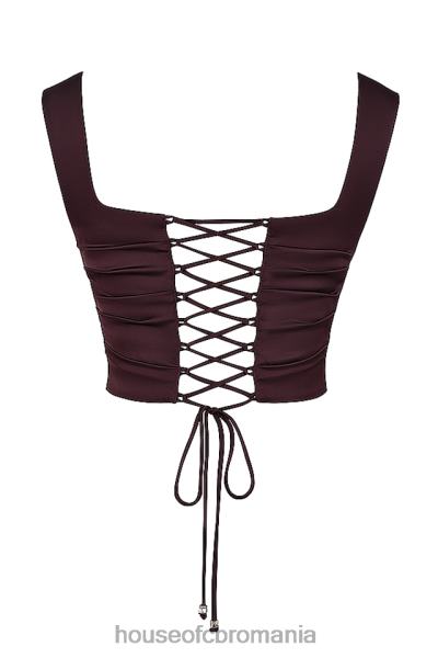 îmbrăcăminte House of CB un corset maro bogat X4F686