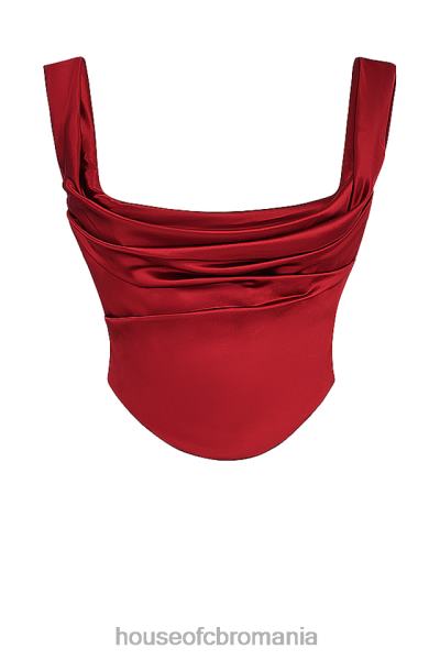 îmbrăcăminte House of CB una ruby ​​corset cu dantelă X4F681