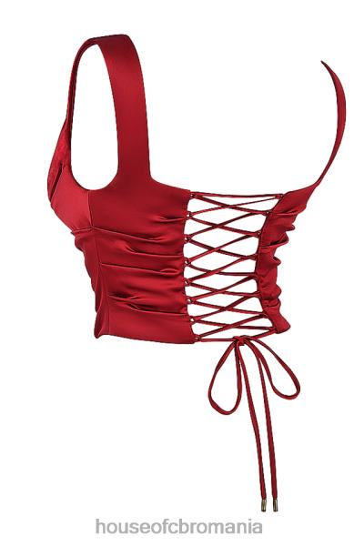 îmbrăcăminte House of CB una ruby ​​corset cu dantelă X4F681