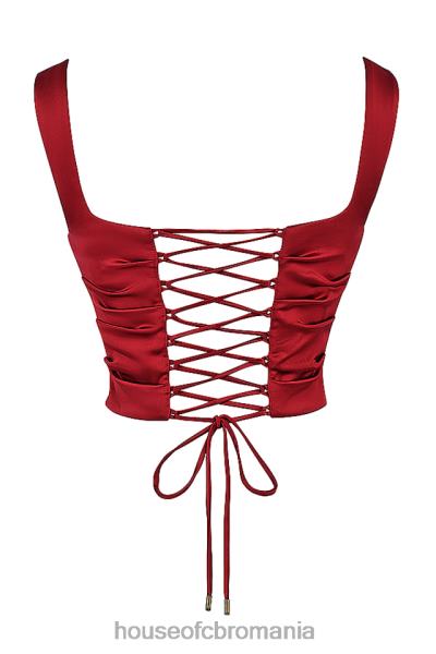 îmbrăcăminte House of CB una ruby ​​corset cu dantelă X4F681