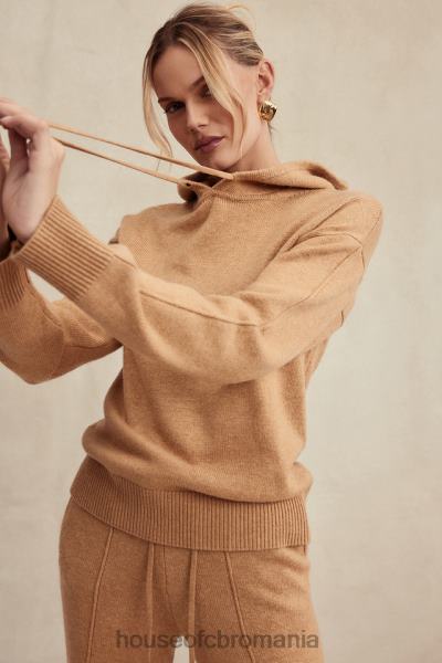 îmbrăcăminte House of CB hanorac jionni camel cashmere amestec X4F68651