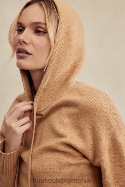 îmbrăcăminte House of CB hanorac jionni camel cashmere amestec X4F68651